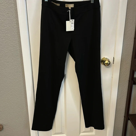 Talbots Women’s (4) Black Fabric Knit in Italy Trouser Career NWT Pants - Picture 1 of 6
